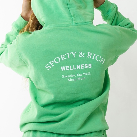 Sporty & Rich Sweaters - SPORTY & RICH WELLNESS STUDIO HOODIE